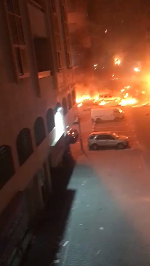 Massive fire reported at Sharjah. Residents of the nearby buildings were immediately evacuated for their safety.The quick response by Sharjah Civil Defence teams averted a major disaster, authorities said