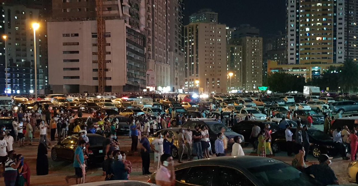 No casualties have been reported in the massive fire that engulfed the 56-storey (correction, not 40 storeys) Abbco Tower in AlNahda, Sharjah. All residents were evacuated before the fire spread.  Video: Fire breaks out in Sharjah building