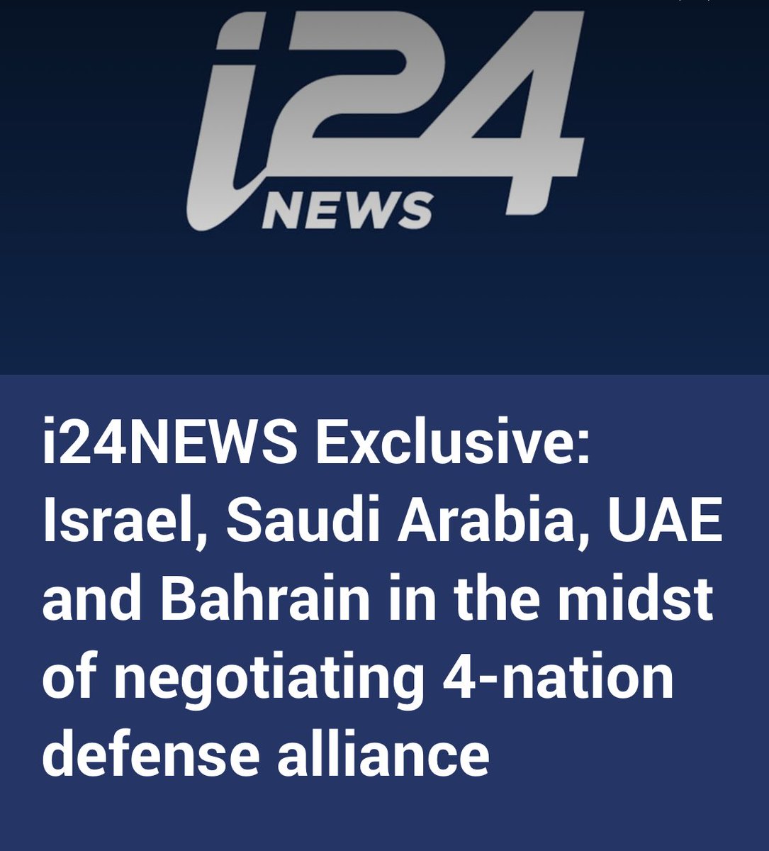 Israel, Saudi Arabia, UAE and Bahrain are in talks of possibly military alliance 