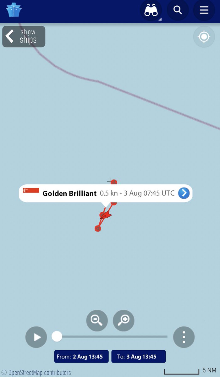 Oil tanker Golden Brilliant currently not under command in the Gulf of Oman. mmsi:565458000, imo:9539016