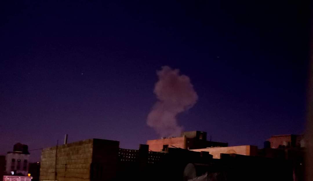 Saudi Air Force bombs Houthi positions in Sana'a, Yemen