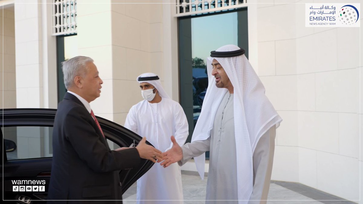 UAE President receives Malaysian PM