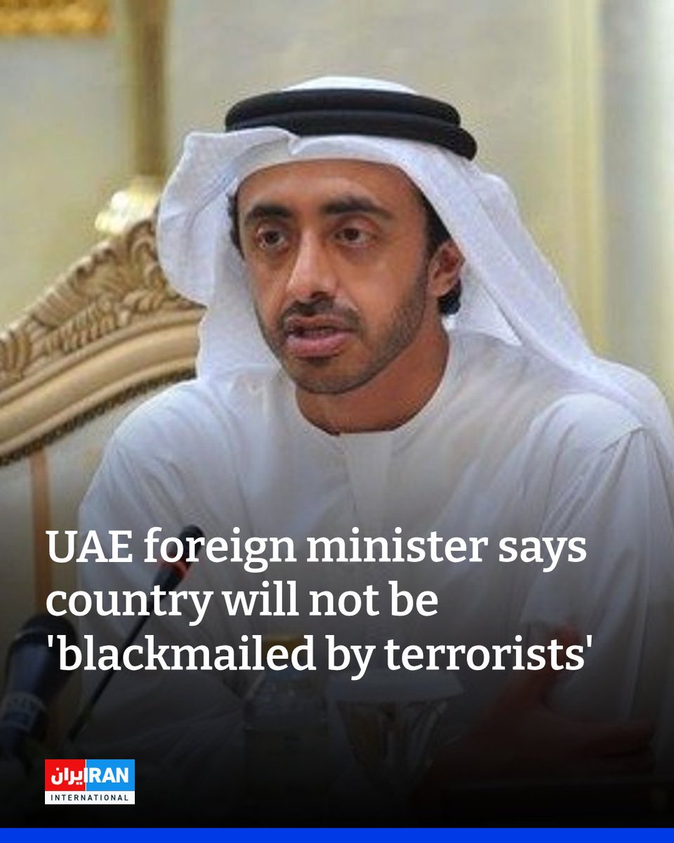 UAE foreign minister and deputy prime minister Sheikh Abdullah bin Zayed Al Nahyan said the country would not be “blackmailed by terrorists” in a post on X on Sunday, responding to criticism of remarks by UAE presidential adviser Anwar Gargash. “We will never be blackmailed by terrorists,” Abdullah bin Zayed said. His comment came in reply to former French ambassador Gérard Araud, who criticized Gargash’s remarks on Iran’s attacks and the strengthening of security partnerships with Washington.