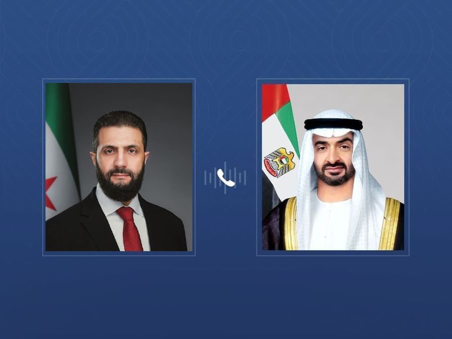 UAE President Mohamed bin Zayed Al Nahyan and his Syrian counterpart Ahmed al-Sharaa discussed in a phone call the latest developments in the Middle East and their implications for the region's future, security and stability. The phone call comes a day after al-Sharaa met with Saudi Crown Prince MbS who reportedly asked Syria to send forces to Yemen to fight alongside Saudi-backed forces